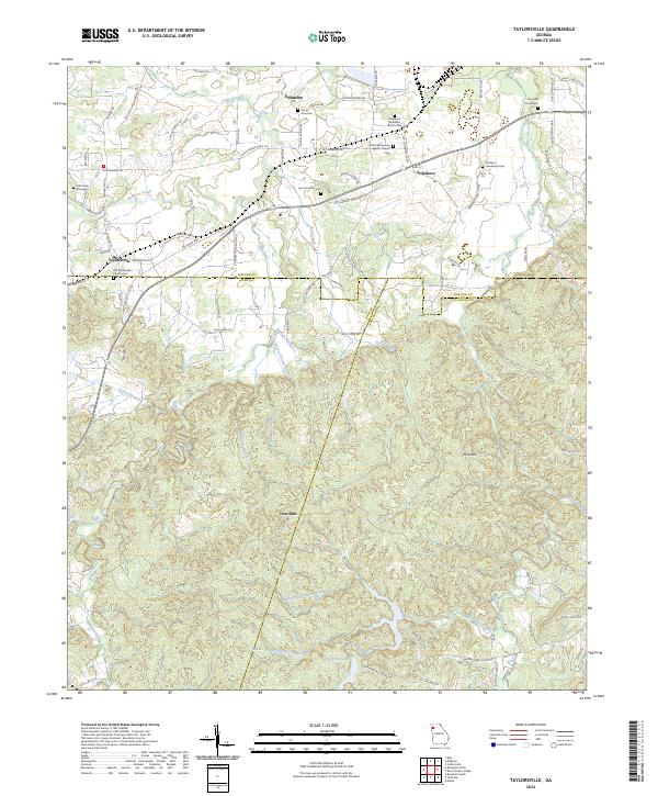 Taylorsville topographic map thumbnail