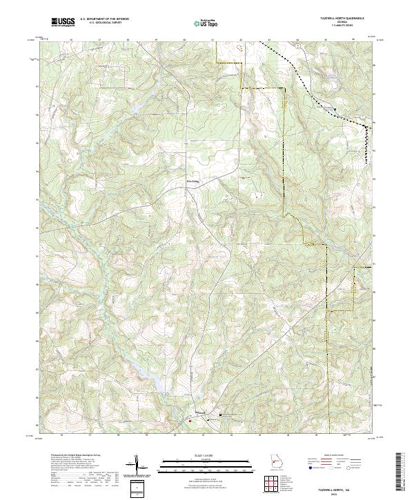 Tazewell North topographic map thumbnail