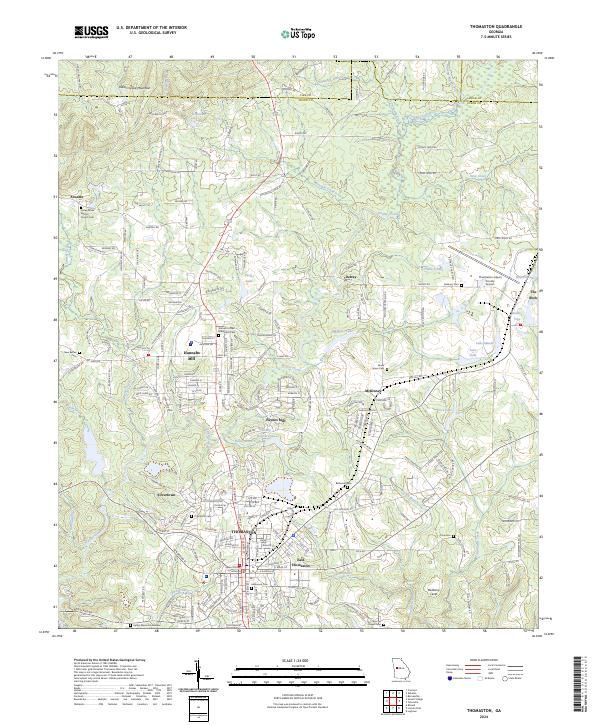 Thomaston 2024 topographic map thumbnail