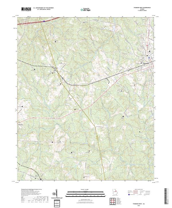 Thomson West topographic map thumbnail