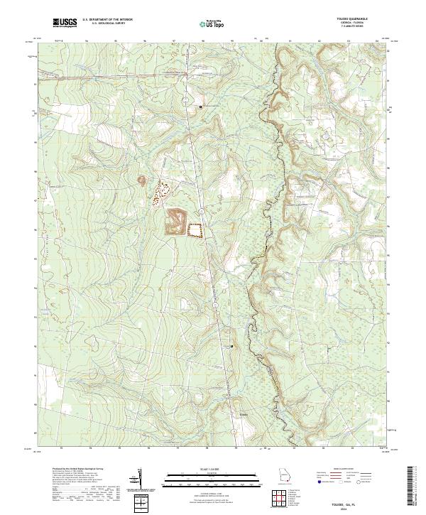 Toledo topographic map thumbnail