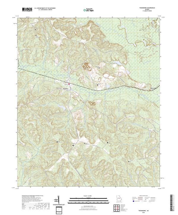 Toomsboro 2024 topographic map thumbnail