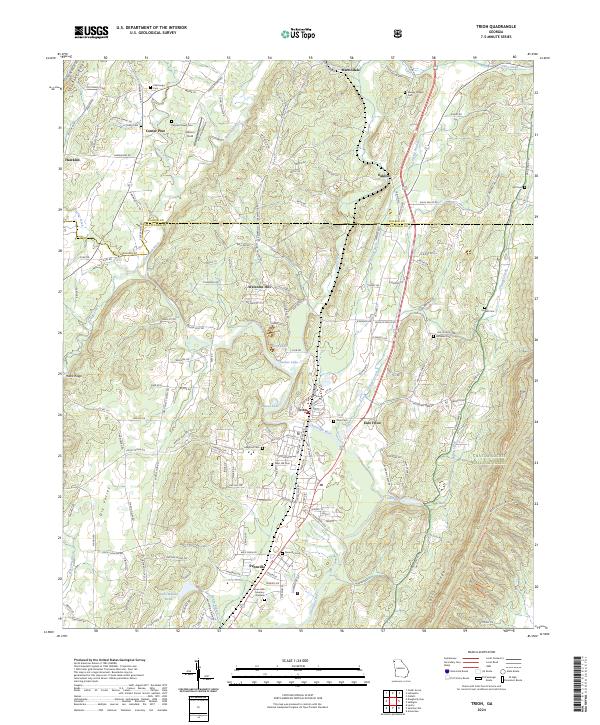 Trion 2024 topographic map thumbnail