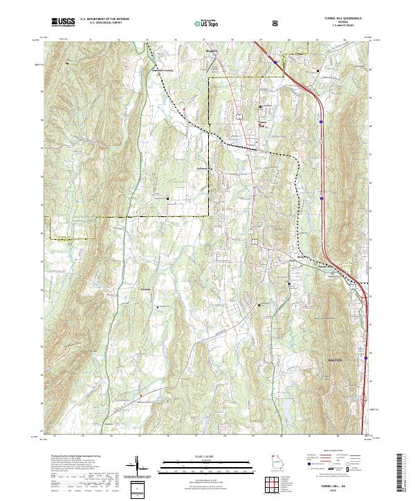 Tunnel Hill 2024 topographic map thumbnail