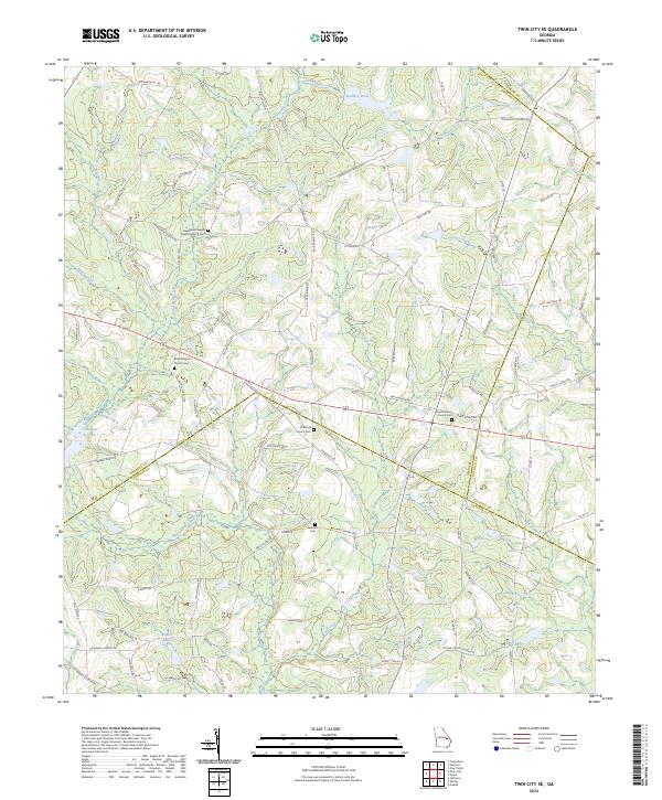 Twin City SE topographic map thumbnail