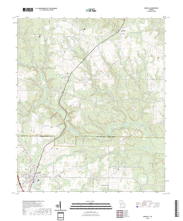 Unadilla topographic map thumbnail