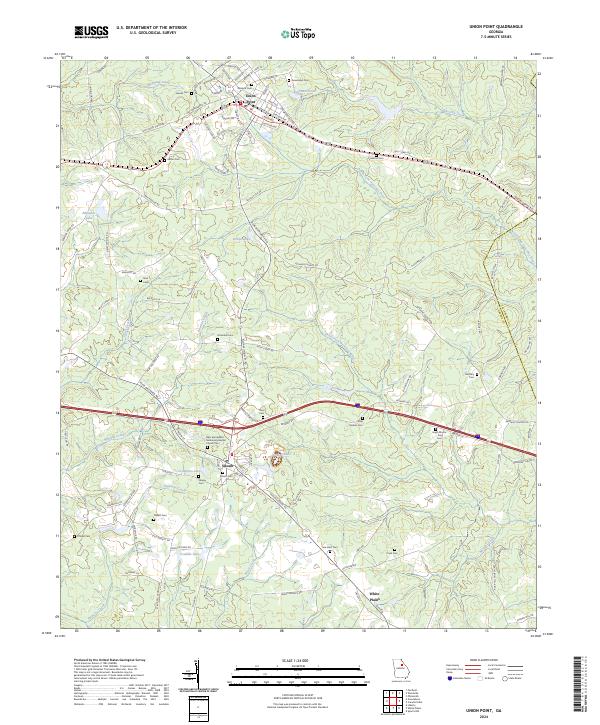 Union Point topographic map thumbnail