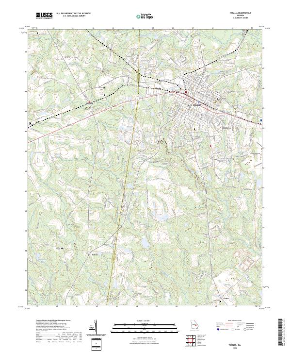 Vidalia topographic map thumbnail
