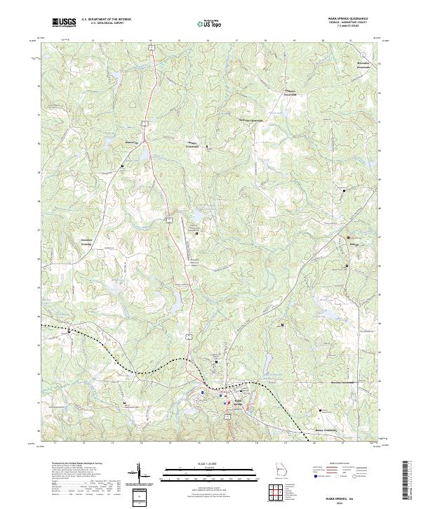 Warm Springs topographic map thumbnail