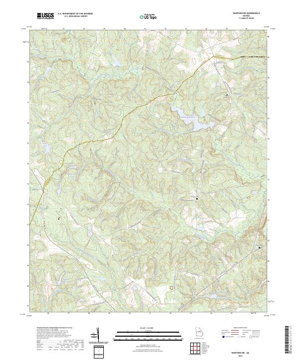 Warthen NE 2024 topographic map thumbnail