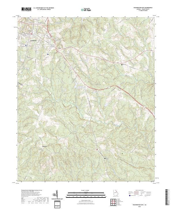 Washington East topographic map thumbnail