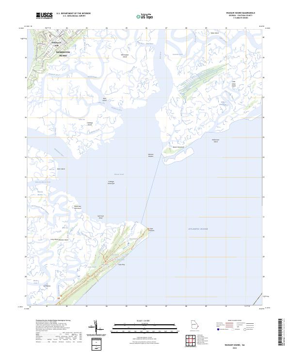 Wassaw Sound 2024 topographic map thumbnail