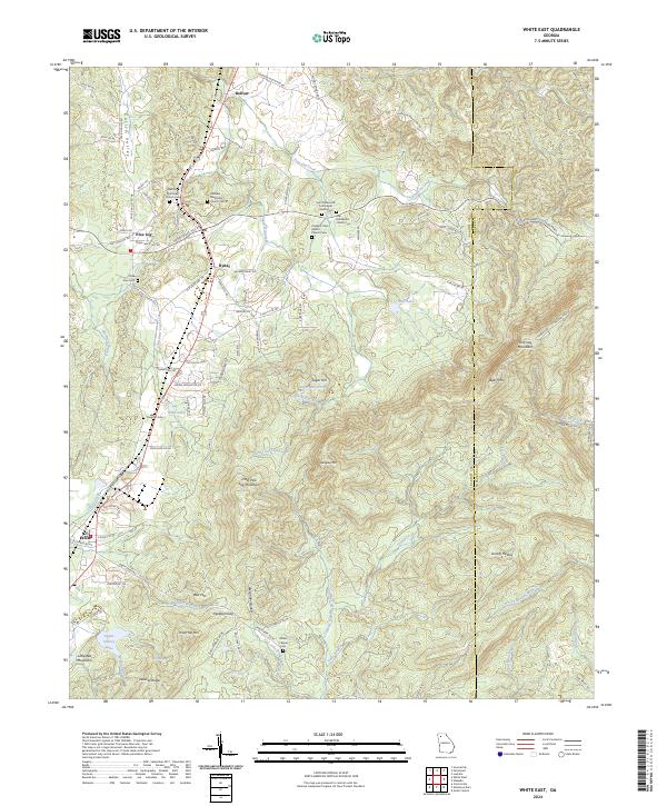 White East 2024 topographic map thumbnail