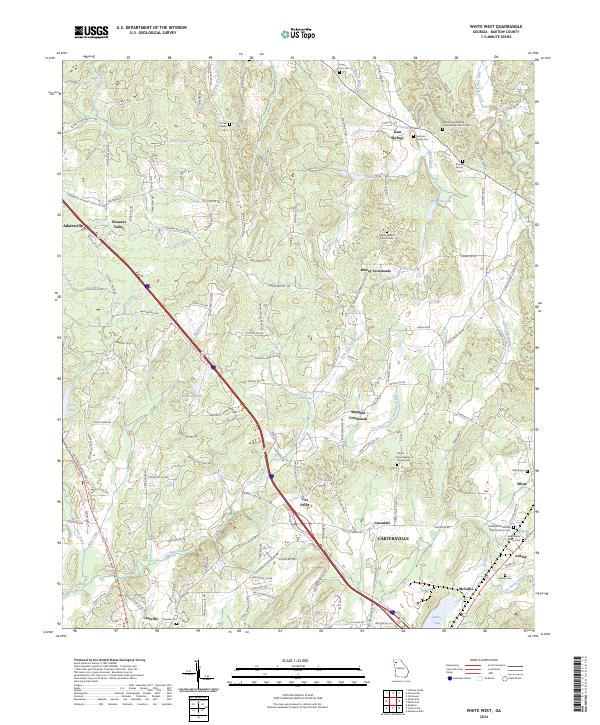 White West 2024 topographic map thumbnail