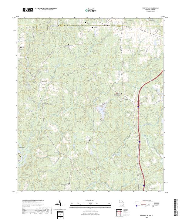 Whitesville 2024 topographic map thumbnail