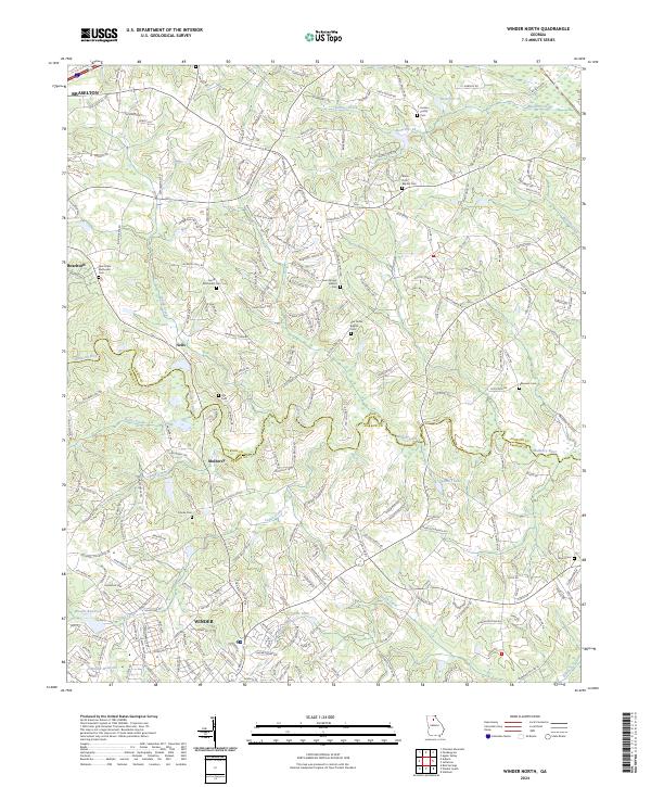 Winder North 2024 topographic map thumbnail
