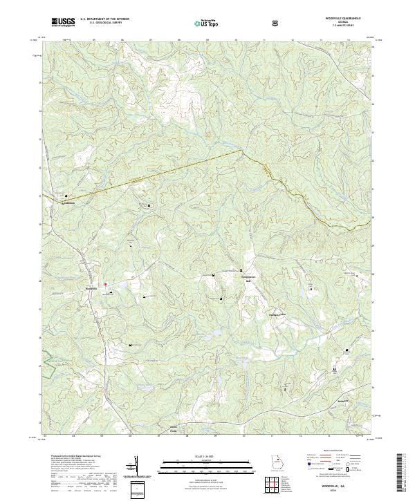 Woodville topographic map thumbnail