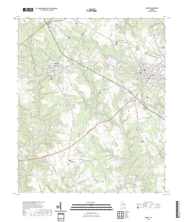 Wrens 2024 topographic map thumbnail