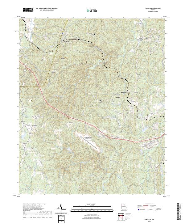 Yorkville 2024 topographic map thumbnail