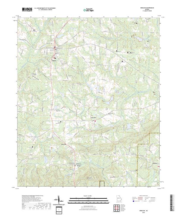 Zebulon 2024 topographic map thumbnail