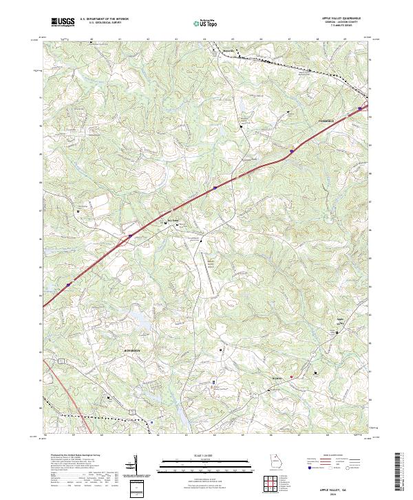 Apple Valley topographic map thumbnail