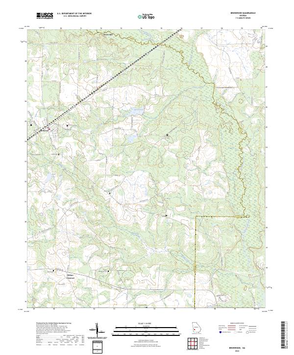 Bronwood topographic map thumbnail