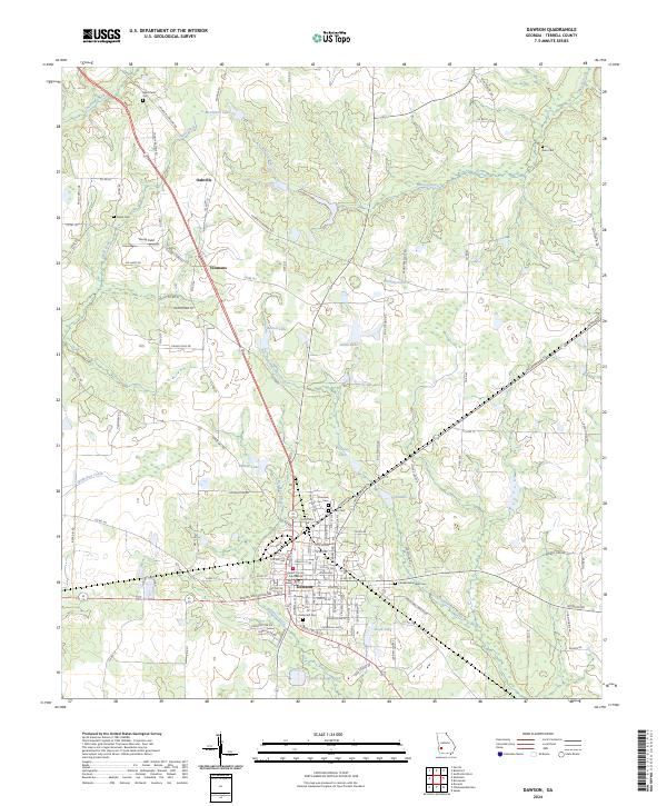 Dawson topographic map thumbnail