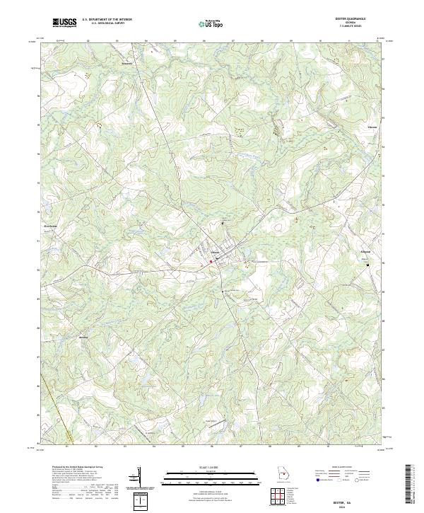 Dexter topographic map thumbnail