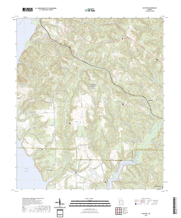 Hatcher topographic map thumbnail