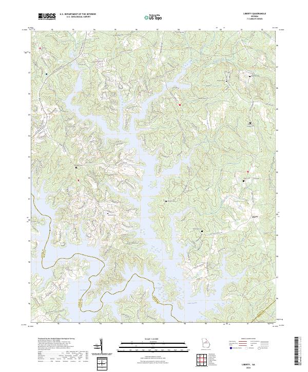 Liberty topographic map thumbnail