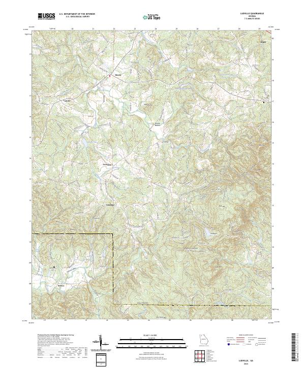 Ludville 2024 topographic map thumbnail