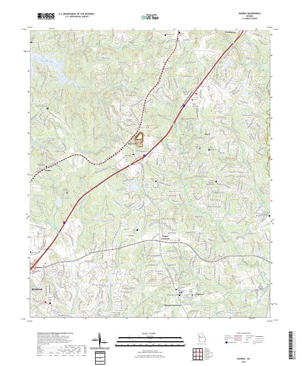 Madras 2024 topographic map thumbnail