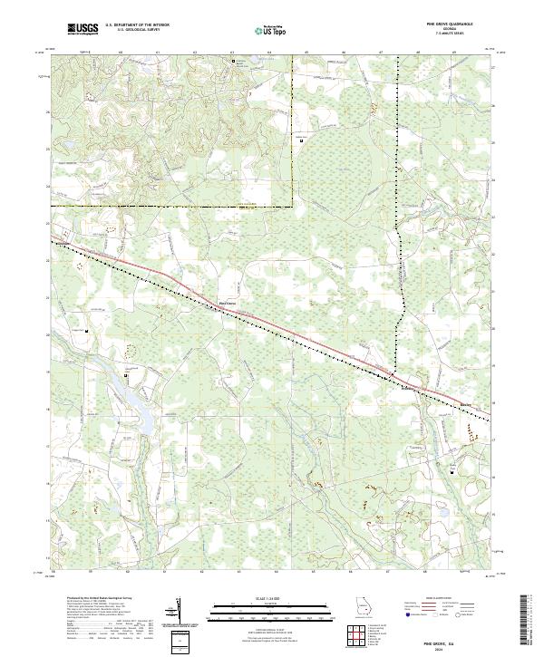 Pine Grove topographic map thumbnail