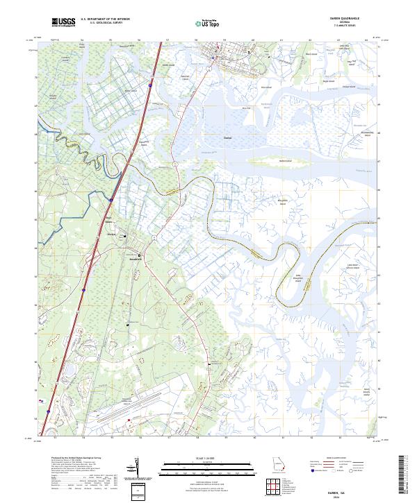 Darien topographic map thumbnail