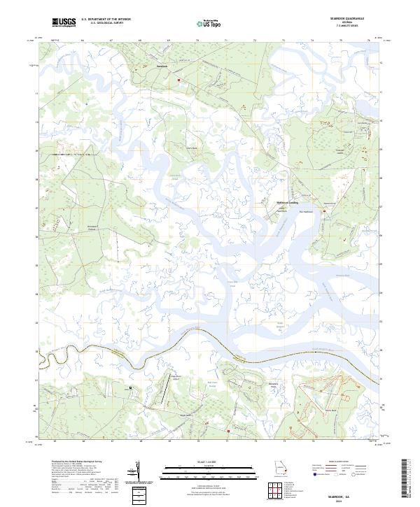 Seabrook topographic map thumbnail
