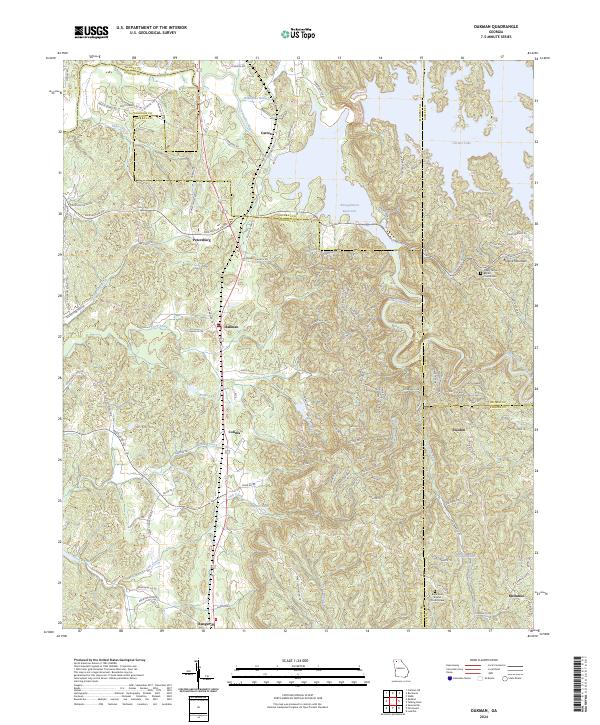 Oakman 2024 topographic map thumbnail