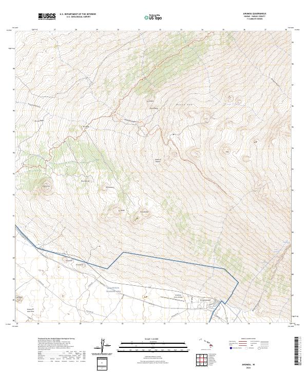 Ahumoa topographic map thumbnail