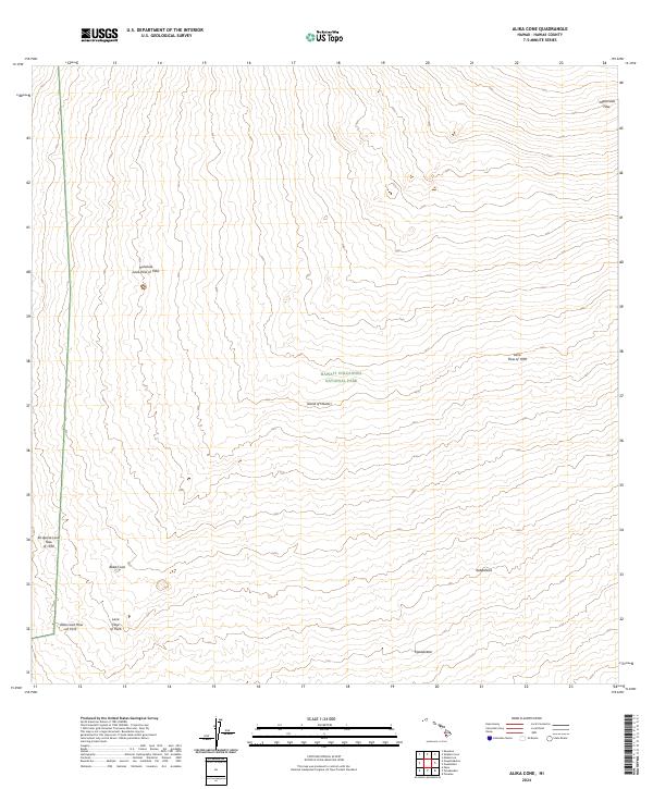 Alika Cone topographic map thumbnail