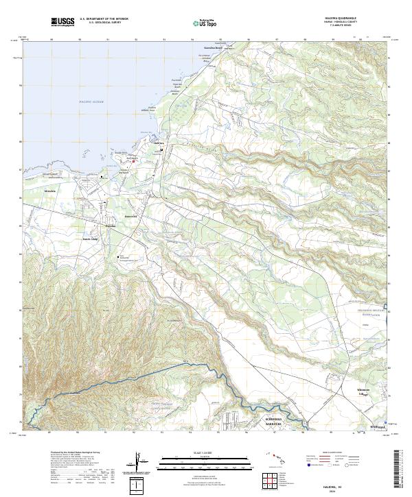 Haleiwa topographic map thumbnail