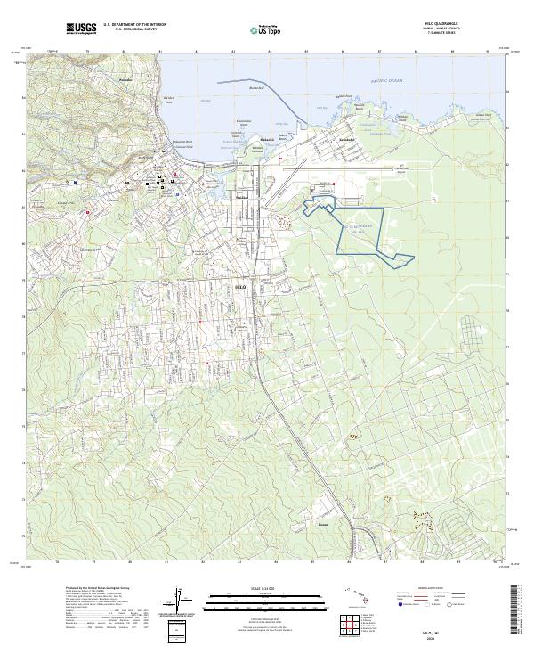 Hilo topographic map thumbnail
