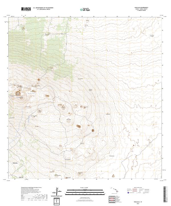 Hualalai topographic map thumbnail