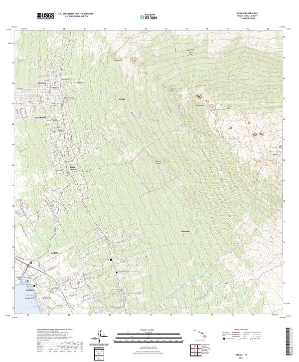 Kailua topographic map thumbnail