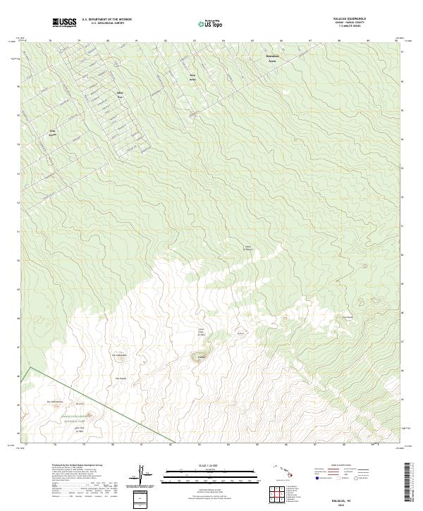 Kalalua topographic map thumbnail