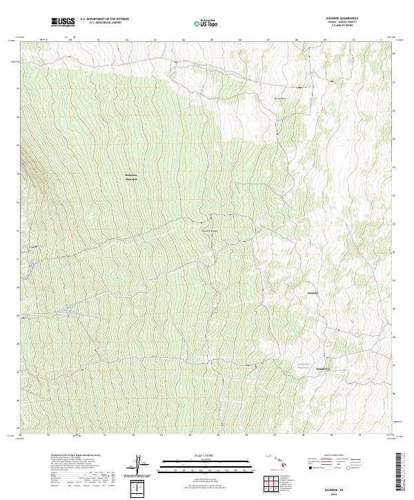 Kaunene topographic map thumbnail