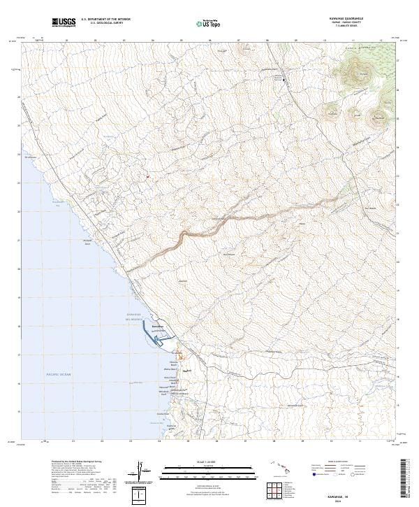 Kawaihae topographic map thumbnail