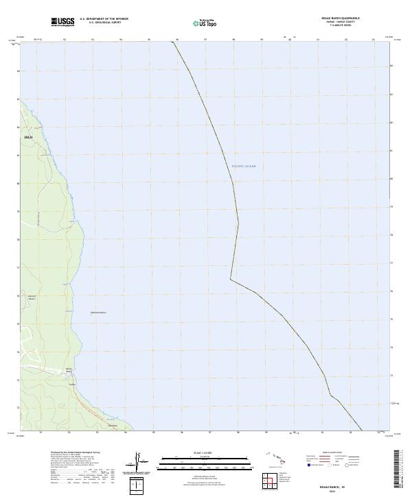 Keaau Ranch topographic map thumbnail