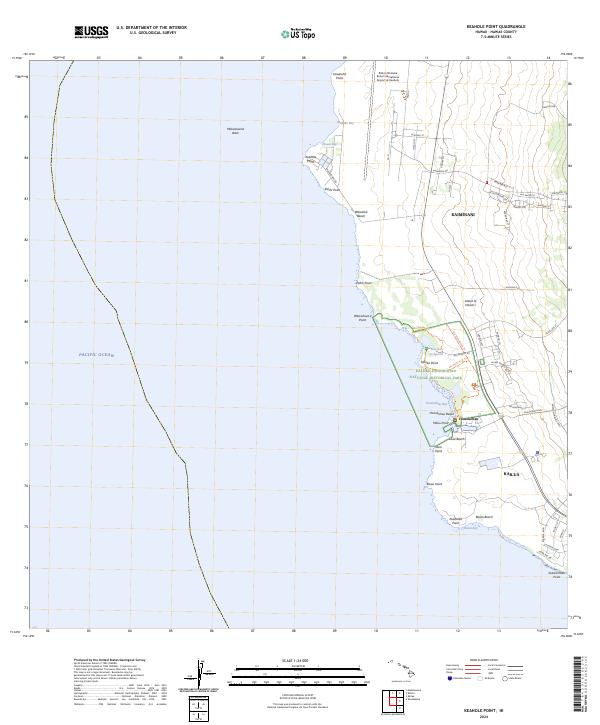 Keahole Point topographic map thumbnail
