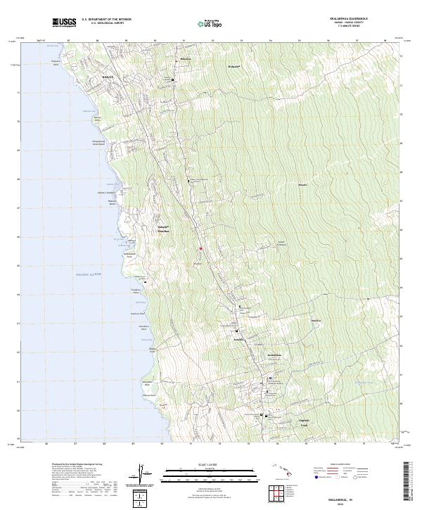 Kealakekua topographic map thumbnail