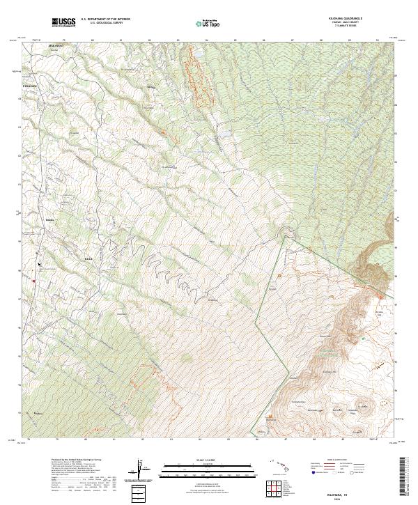 Kilohana topographic map thumbnail