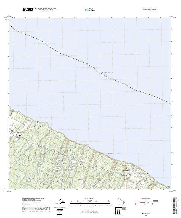 Kukaiau topographic map thumbnail